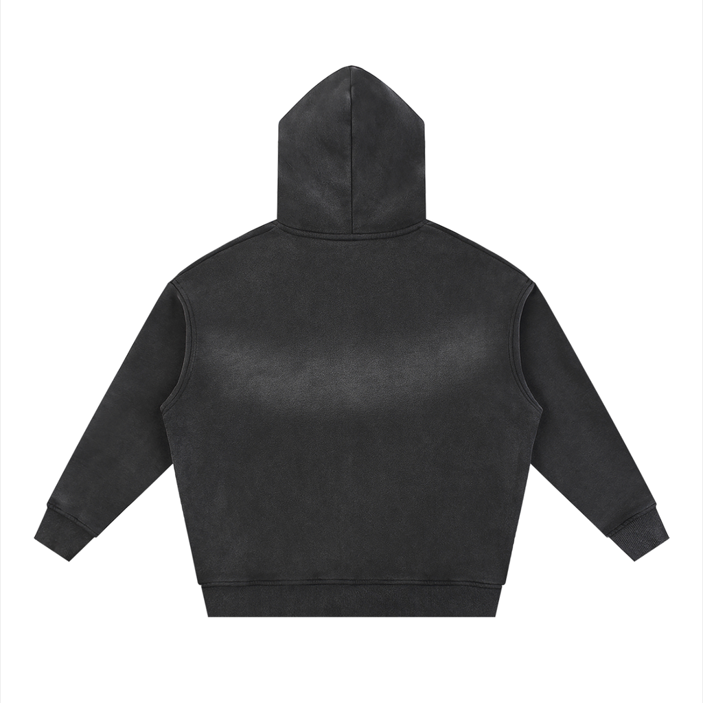 Artistic Operations Official Sunfade Two-way Zipper Boxy Fleece Hoodie