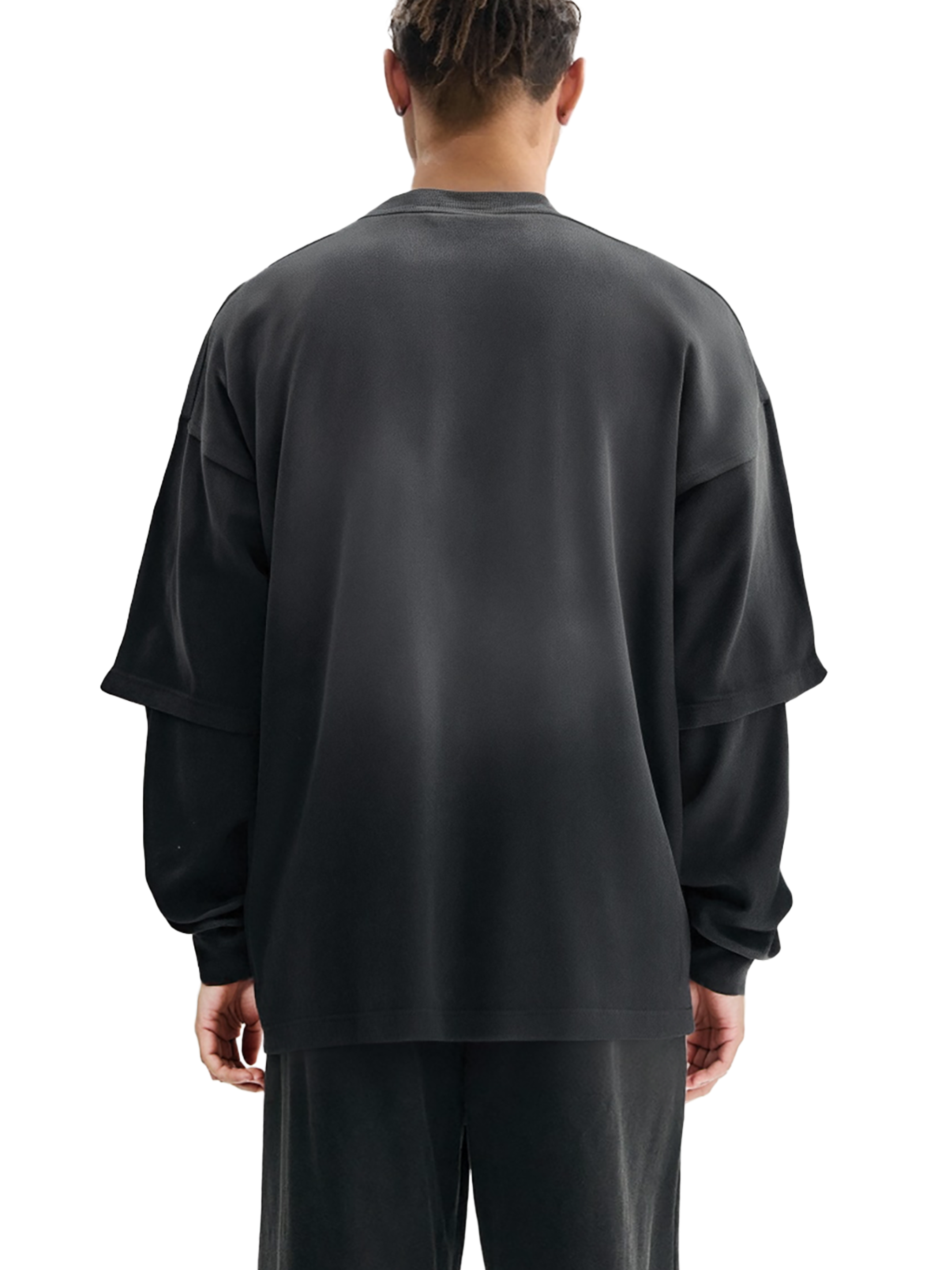 mens,faded,black,longsleeve,gray,fade,cotton,tapstitch,artistic,operations,2026,new,winter,evening,sports