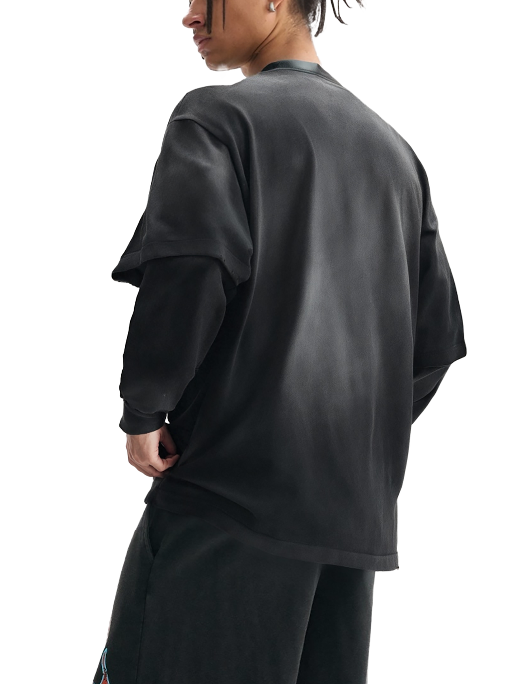 mens,faded,black,longsleeve,gray,fade,cotton,tapstitch,artistic,operations,2026,new,winter,evening,sports