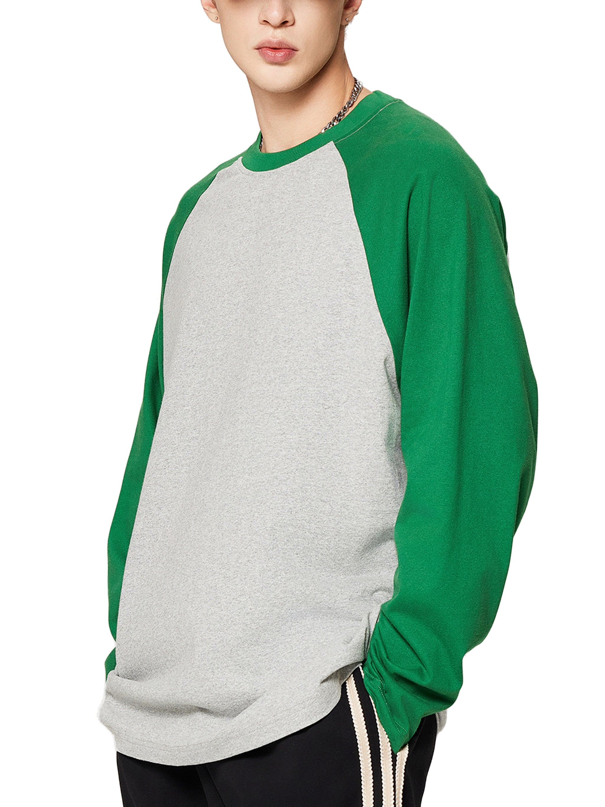 Artistic Operations Color-Blocked Raglan Long-Sleeve T-Shirt