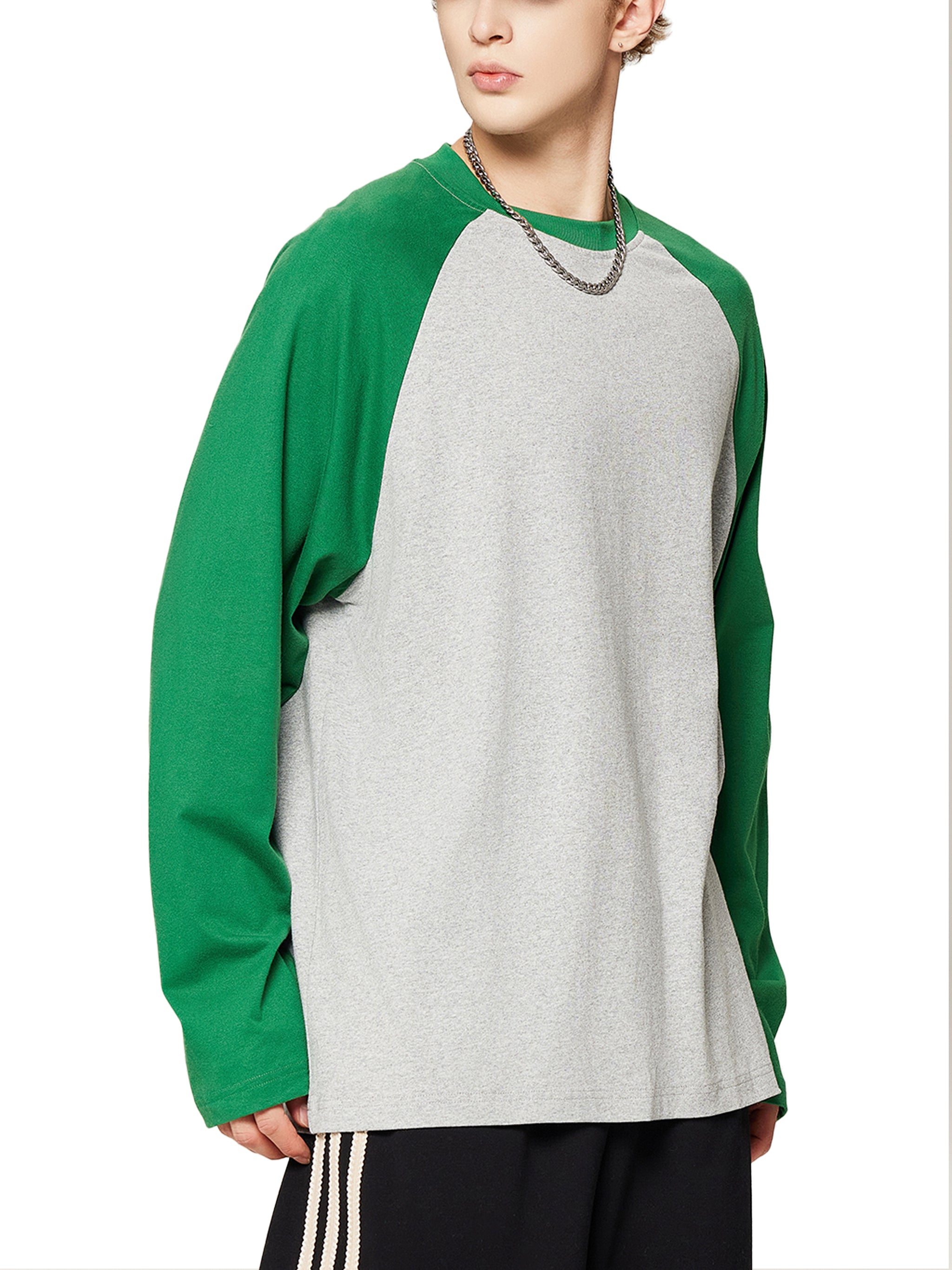 Artistic Operations Color-Blocked Raglan Long-Sleeve T-Shirt