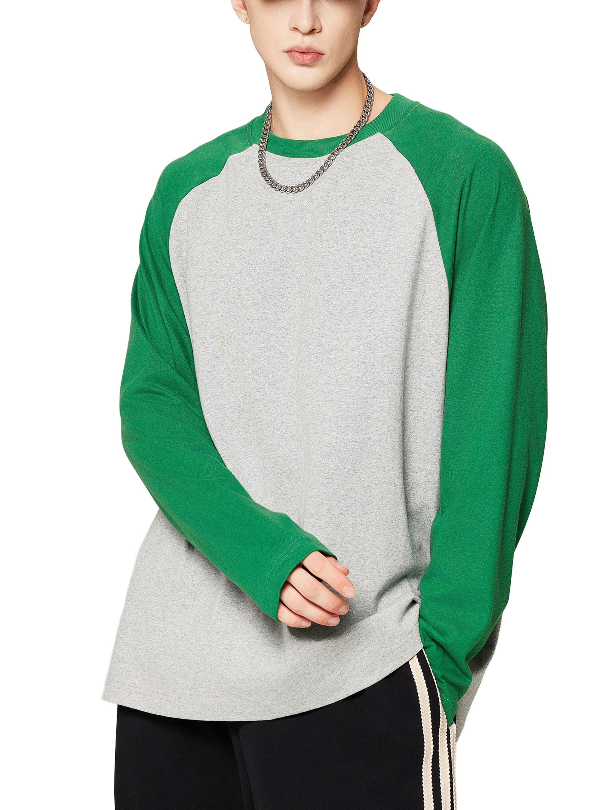 Artistic Operations Color-Blocked Raglan Long-Sleeve T-Shirt