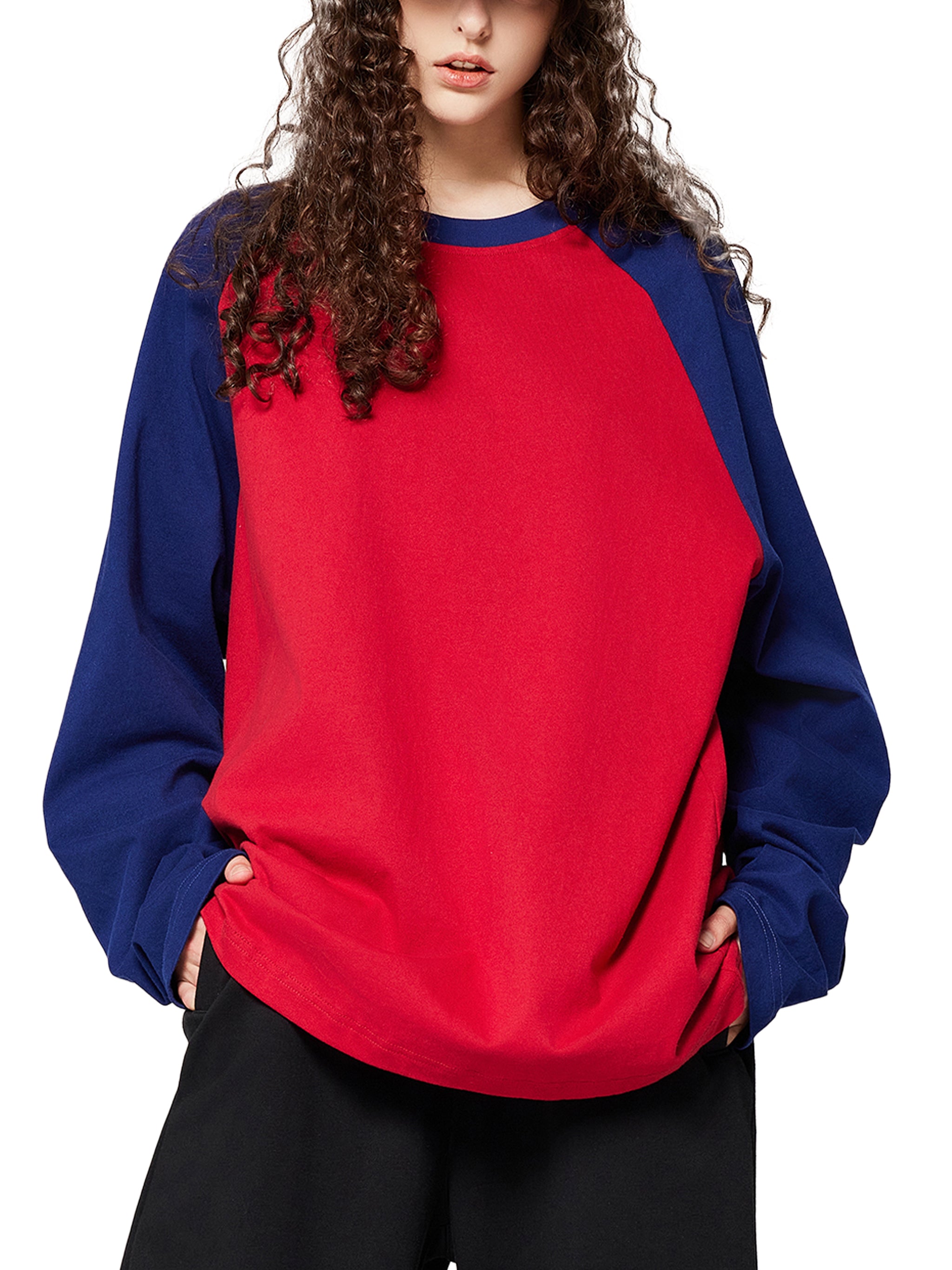 Artistic Operations Color-Blocked Raglan Long-Sleeve T-Shirt