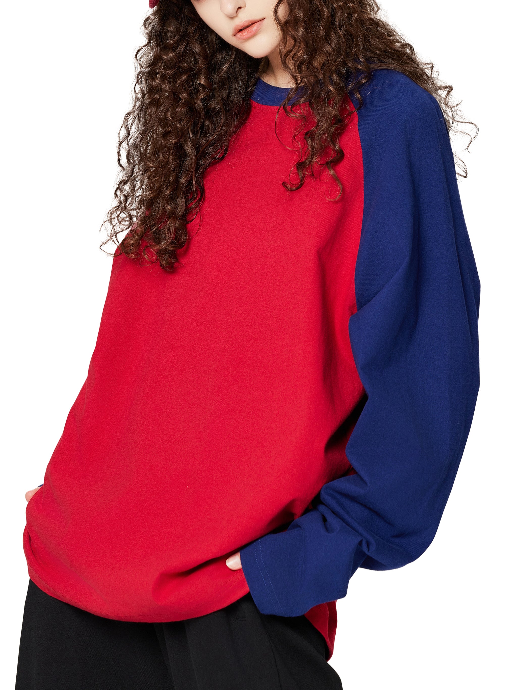 Artistic Operations Color-Blocked Raglan Long-Sleeve T-Shirt