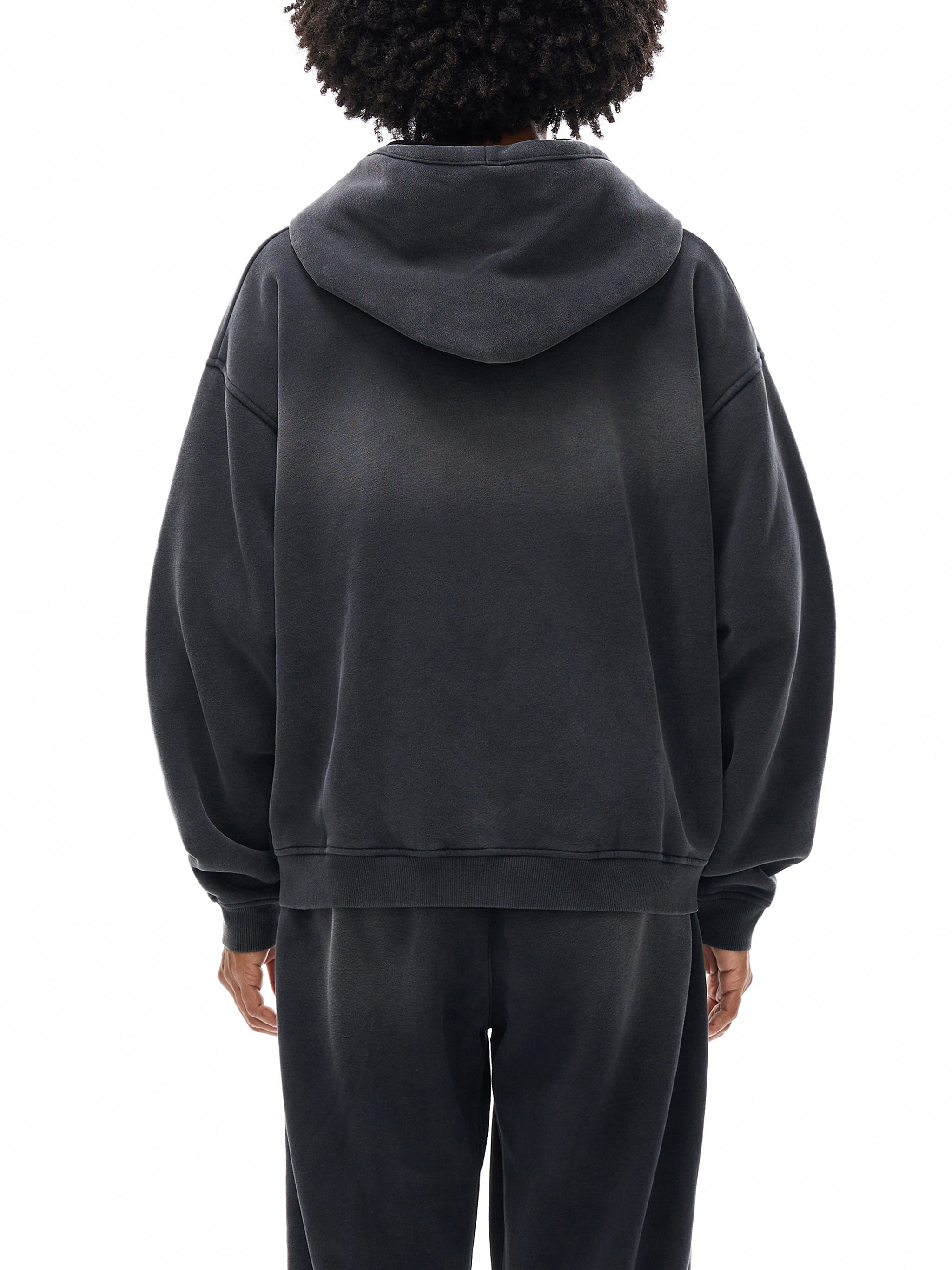 Artistic Operations Official Sunfade Two-way Zipper Boxy Fleece Hoodie