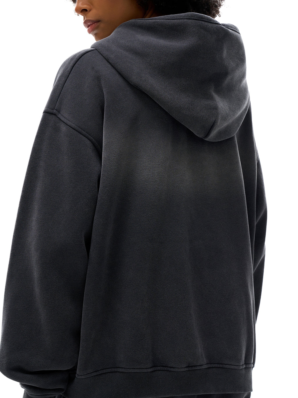 Artistic Operations Official Sunfade Two-way Zipper Boxy Fleece Hoodie