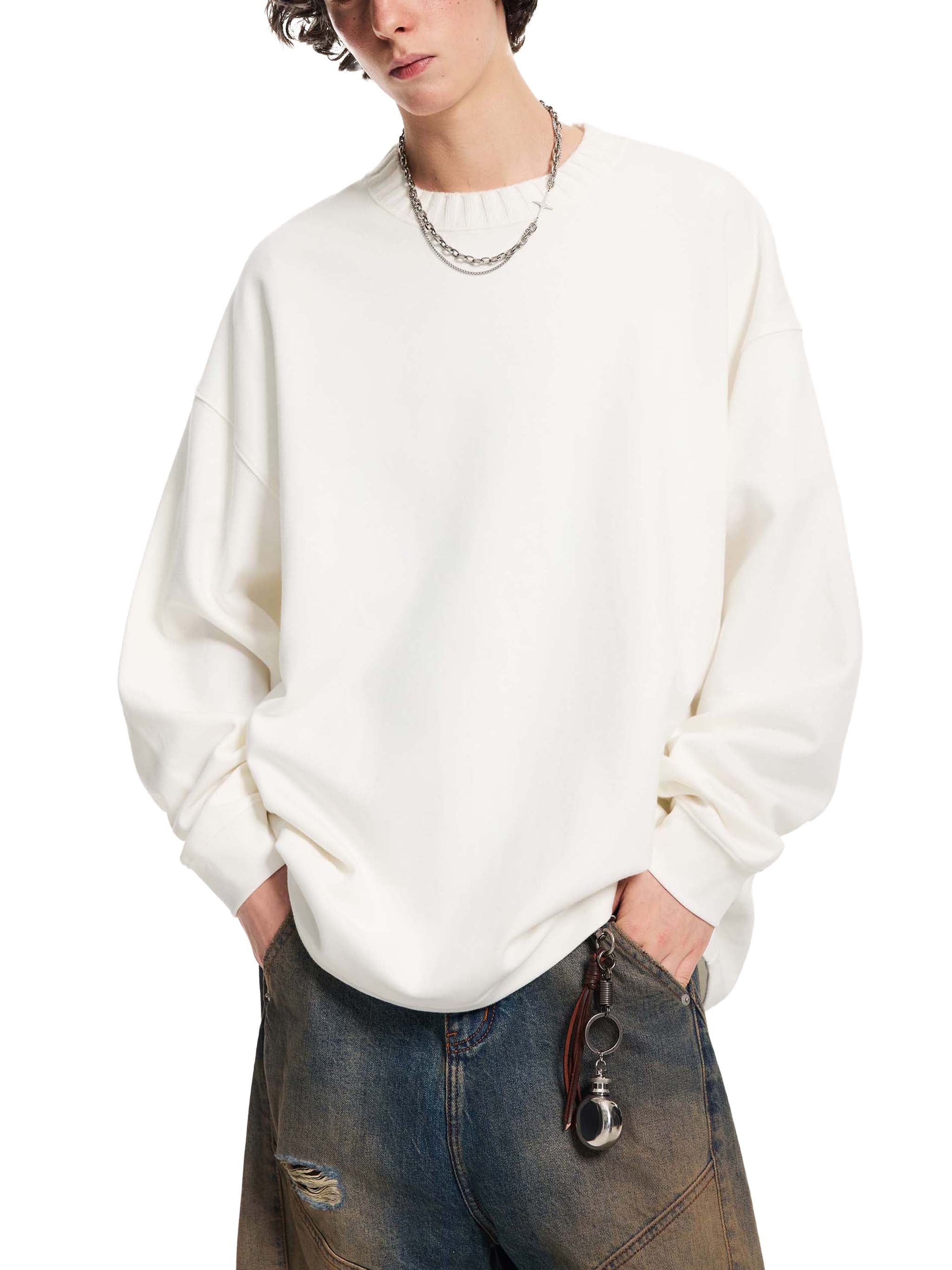 Artistic Operations Official Knitted Round Neck Oversize Sweatshirt