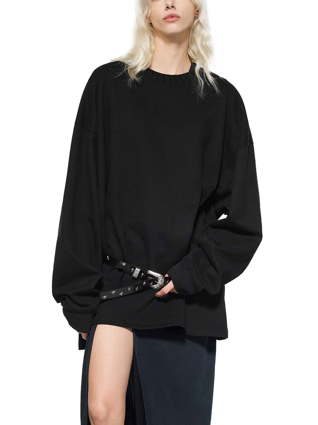 Artistic Operations Official Knitted Round Neck Oversize Sweatshirt