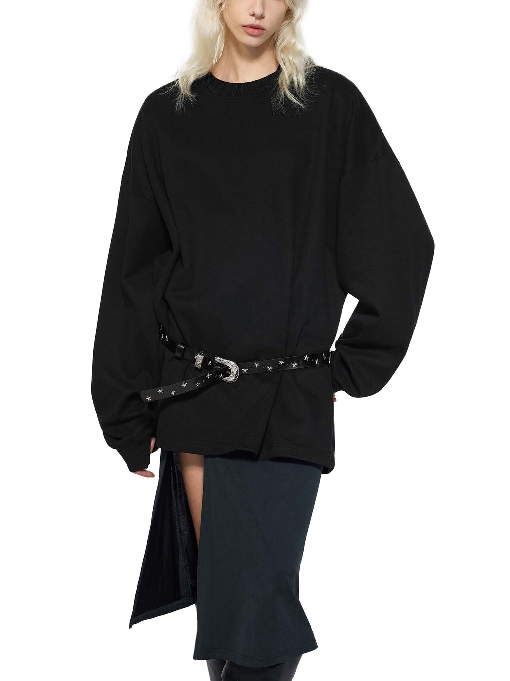 Artistic Operations Official Knitted Round Neck Oversize Sweatshirt