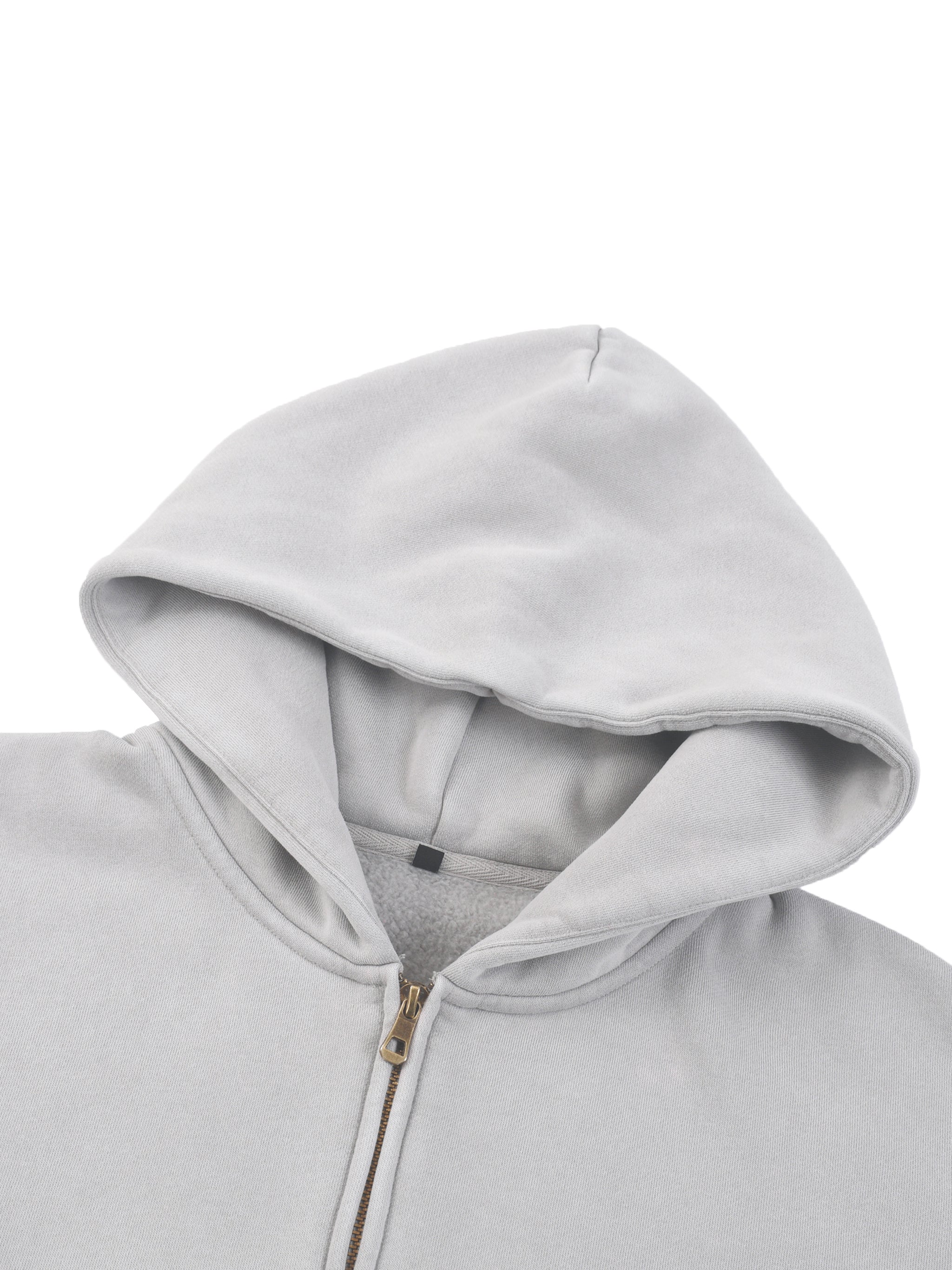 Artistic Operations Official Sunfade Two-way Zipper Boxy Fleece Hoodie