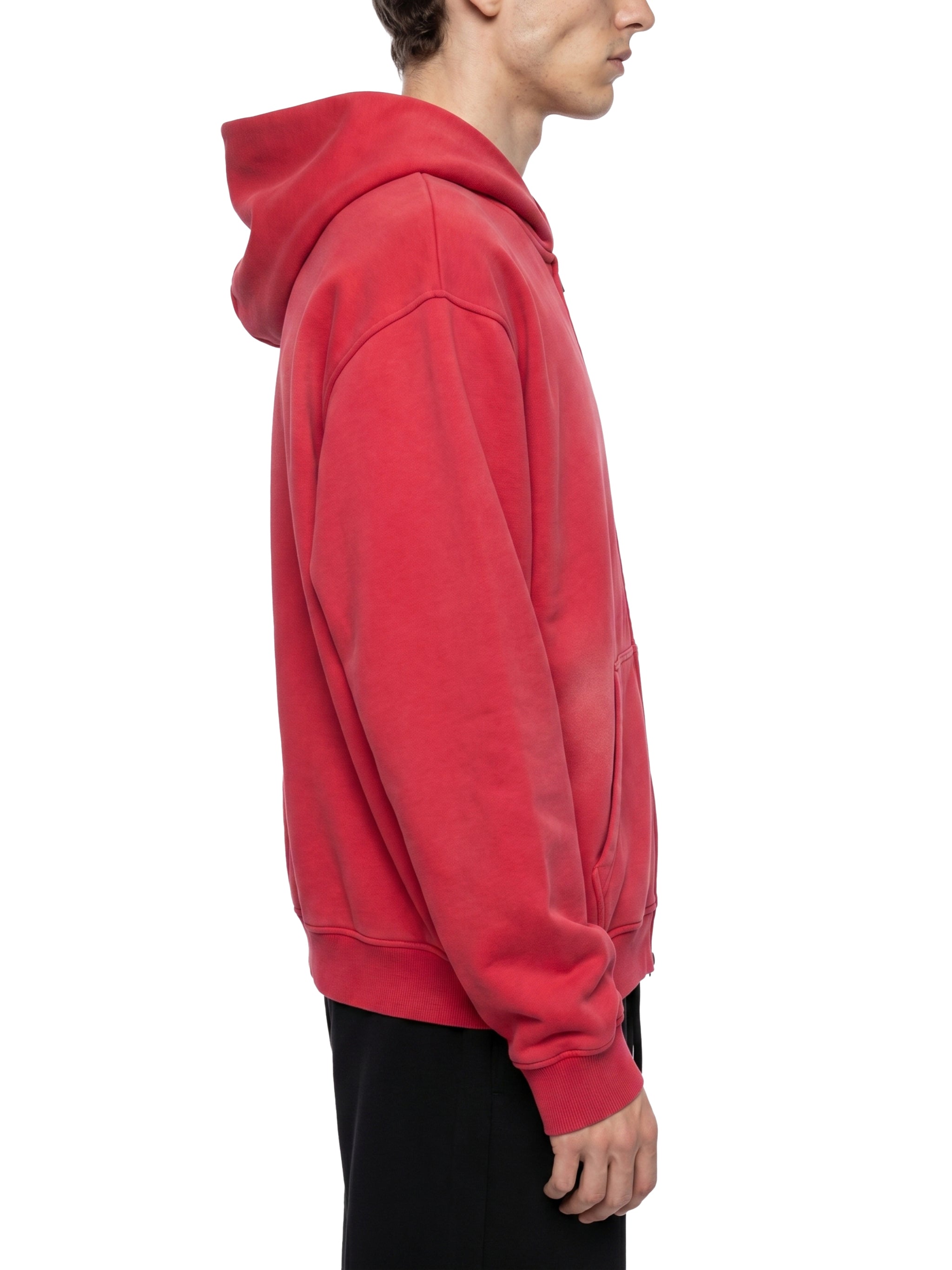 Artistic Operations Official Sunfade Two-way Zipper Boxy Fleece Hoodie