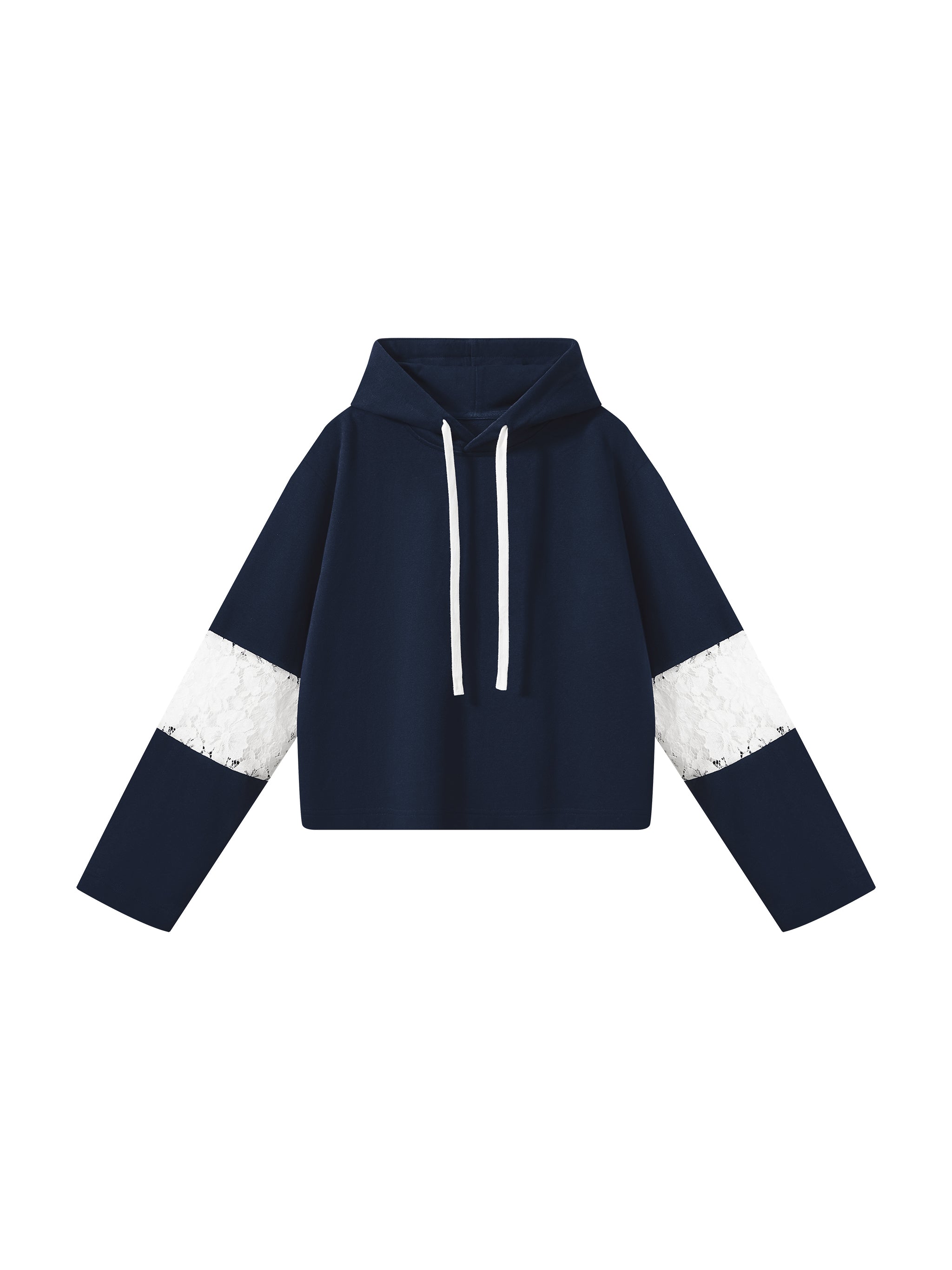 Artistic Operations Official Women’s Cropped Lace-Panel Hoodie
